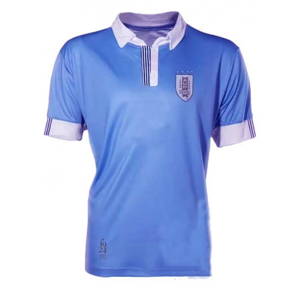 Uruguay maglia da casa dell'anniversario divisa da calcio da uomo prima divisa da calcio maglia sportiva blu 2024